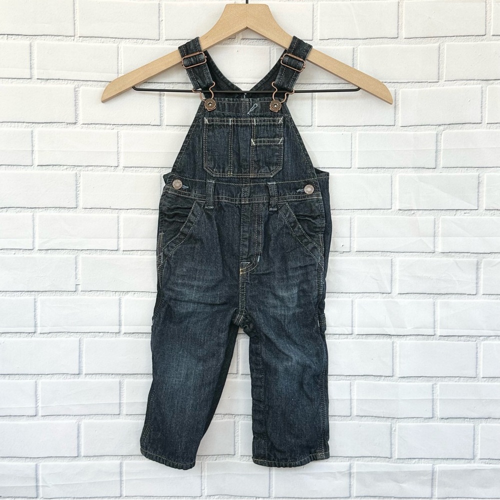 🧃Baby Gap🧃 Dark Blue Lined Denim Overalls